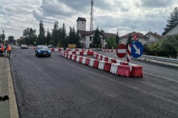 Sensul giratoriu provizoriu de la Marginea a devenit funcțional