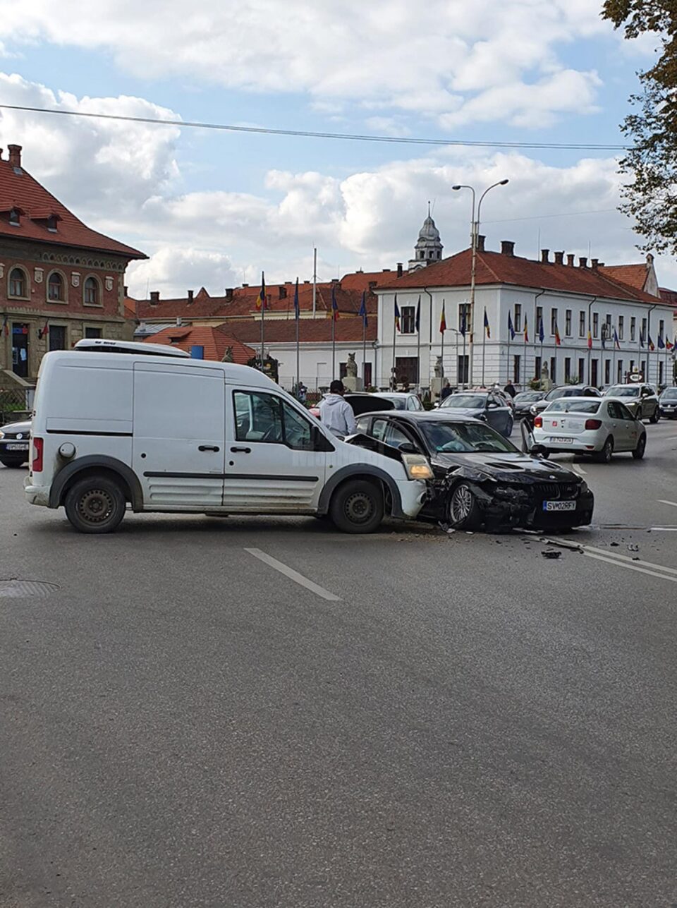 Accidentul care a avut loc miercuri după-amiază la Rădăuți
