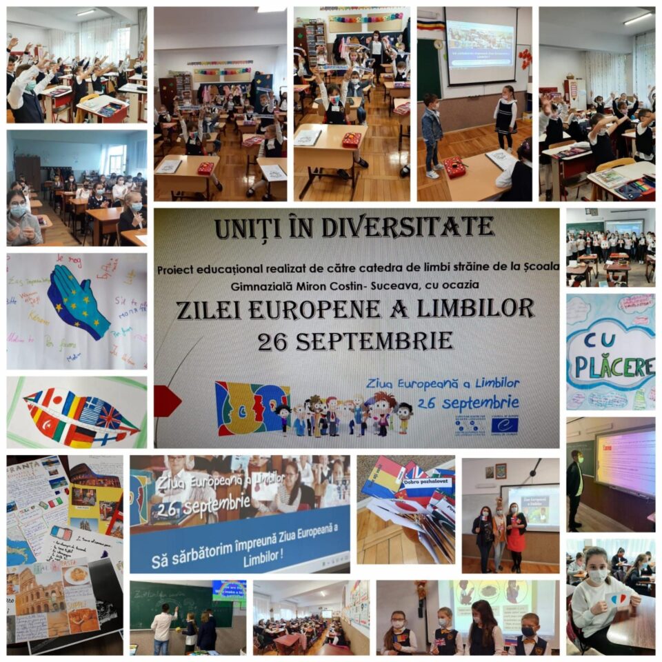 „Uniți în diversitate”, proiect educațional la Școala Gimnazială „Miron Costin” Suceava „Uniți în diversitate”, proiect educațional la Școala Gimnazială „Miron Costin” Suceava
