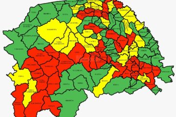 Harta incidentei Covid in judetul Suceava