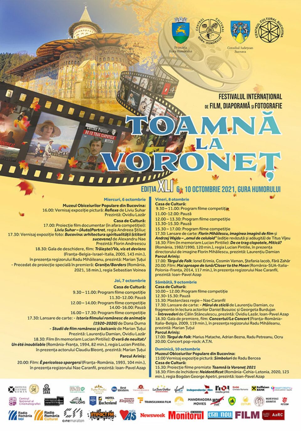 Regizorul Radu Mihăileanu, invitat principal la Festivalul Internațional de Film, Diaporamă și Fotografie „Toamnă la Voroneț”