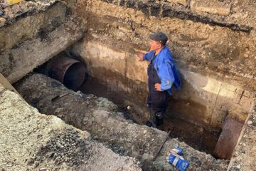 Fisura din conducta de termoficare s-a produs în zona Belvedere, fiind necesara înlocuirea ei parțială