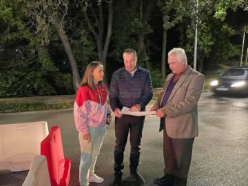 Un nou sens giratoriu, amenajat provizoriu, în municipiul Suceava