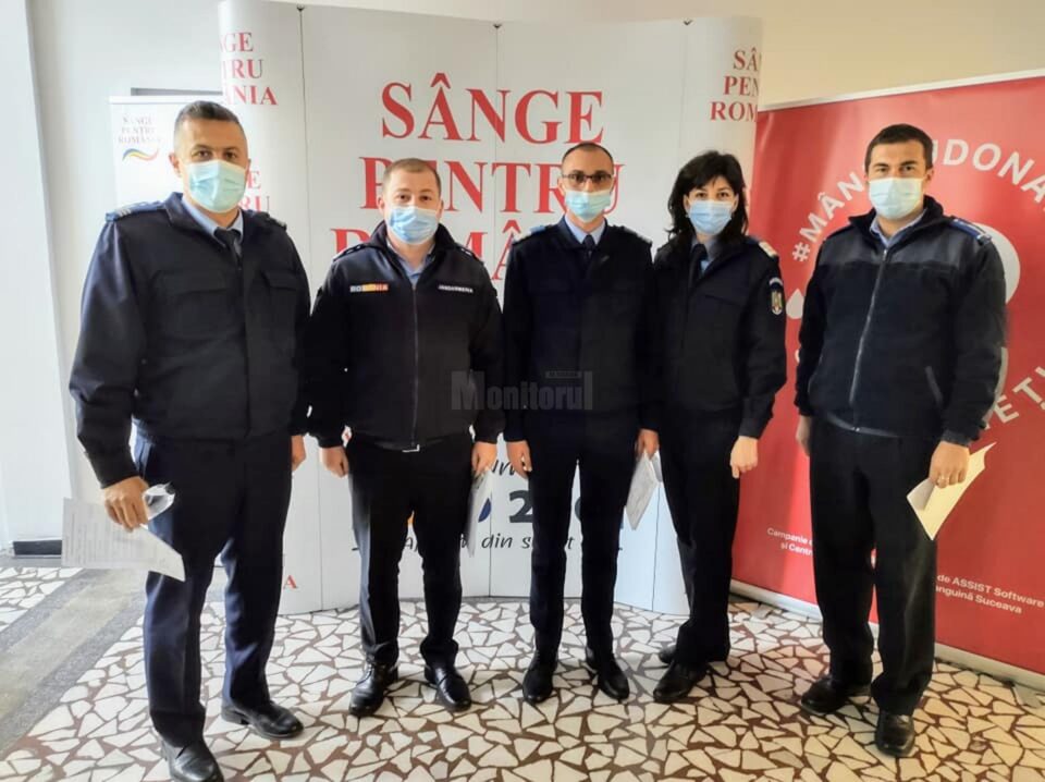 Jandarmii suceveni au donat sânge timp de două zile