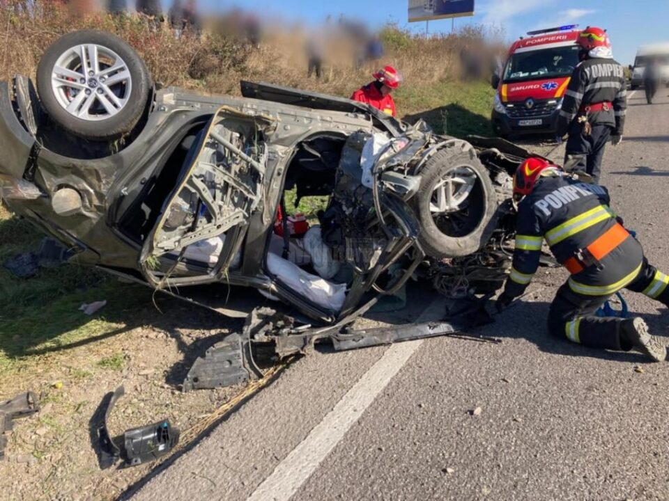 Accidentul mortal de pe E 85, produs, probabil, din cauza unor probleme medicale
