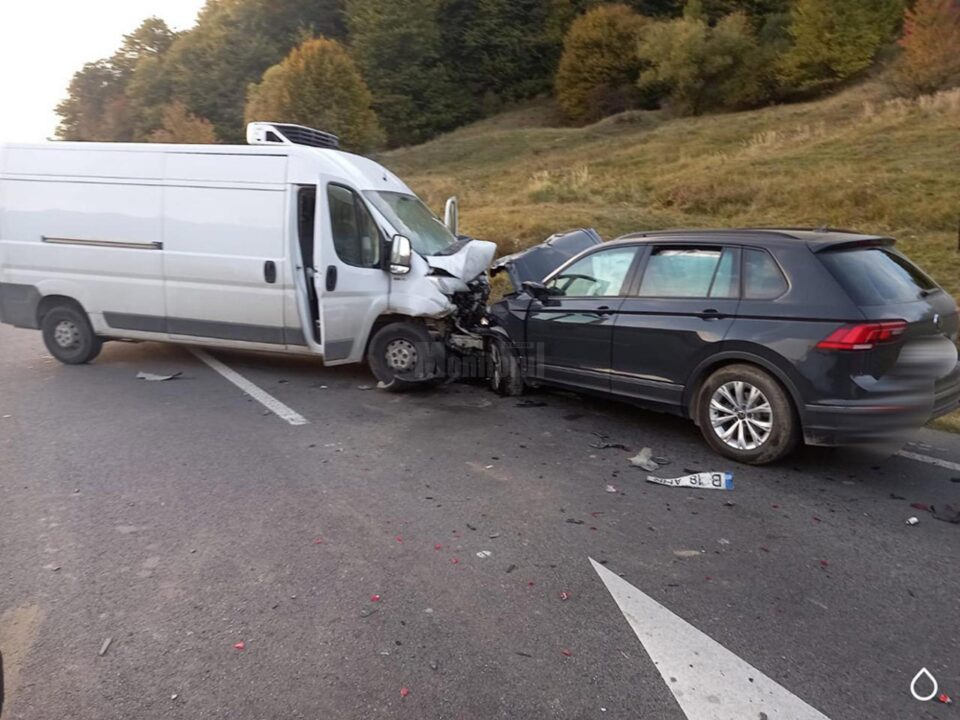 Cum s-a petrecut carambolul cu șase mașini de vineri după-amiază dintre Gura Humorului și Bucșoaia