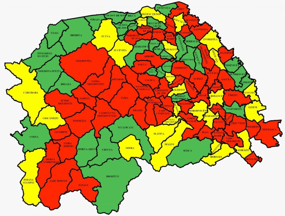 70 de internări de bolnavi Covid, în 24 de ore, în spitalele din județul Suceava