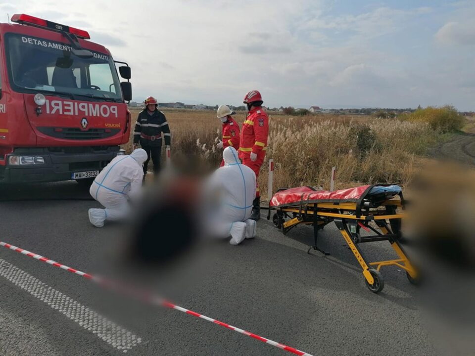 Imagini de coșmar la locul accidentului