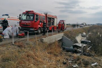 Imagini de coșmar la locul accidentului