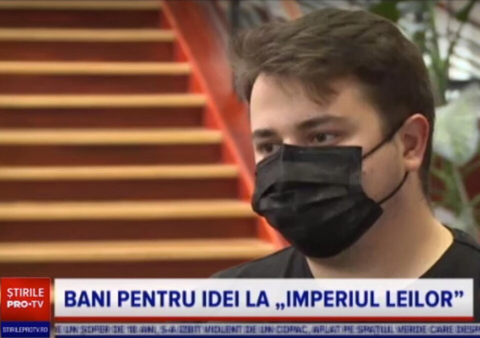 Primul exemplu de tânăr antreprenor la Imperiul leilor este cel al lui Ionuț Mândrescu