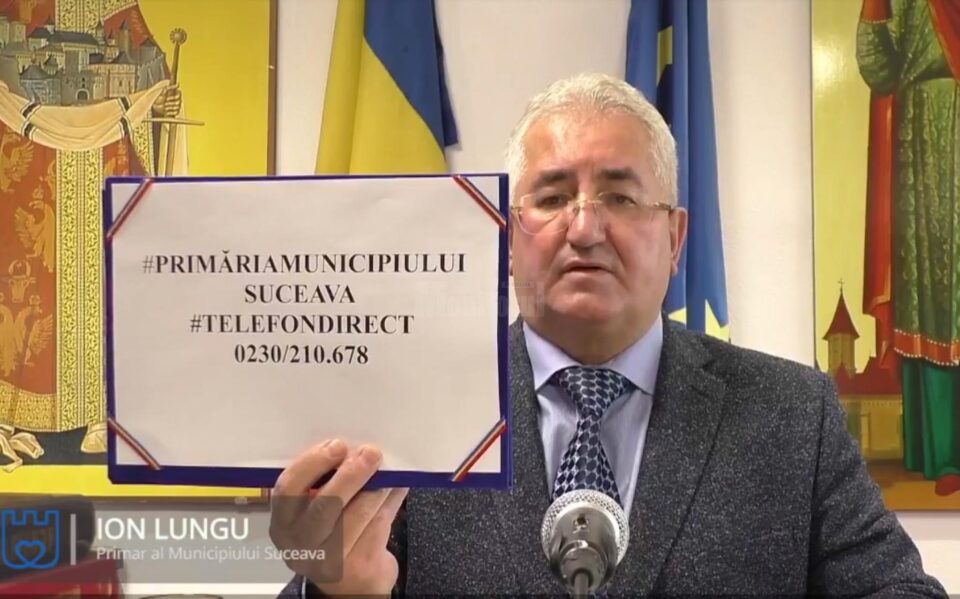 Ion Lungu a anunțat deschiderea unei linii telefonice directe la cabinetul primarului, pentru cetățenii afectați de pandemie Ion Lungu a anunțat deschiderea unei linii telefonice directe la cabinetul primarului, pentru cetățenii afectați de pandemie
