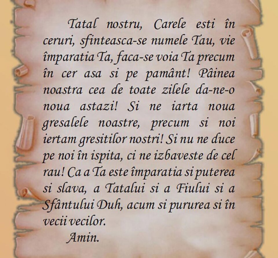 Rugăciunea „Tatăl nostru”