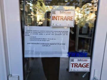 Persoanele fără certificat verde sau test nu pot intra în instituțiile publice