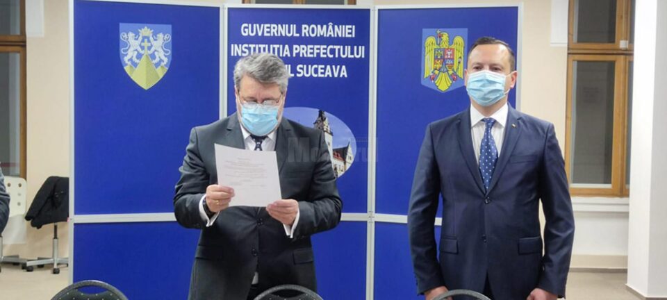 Alexandru Moldovan a depus pentru a doua oară jurământul ca prefect de Suceava