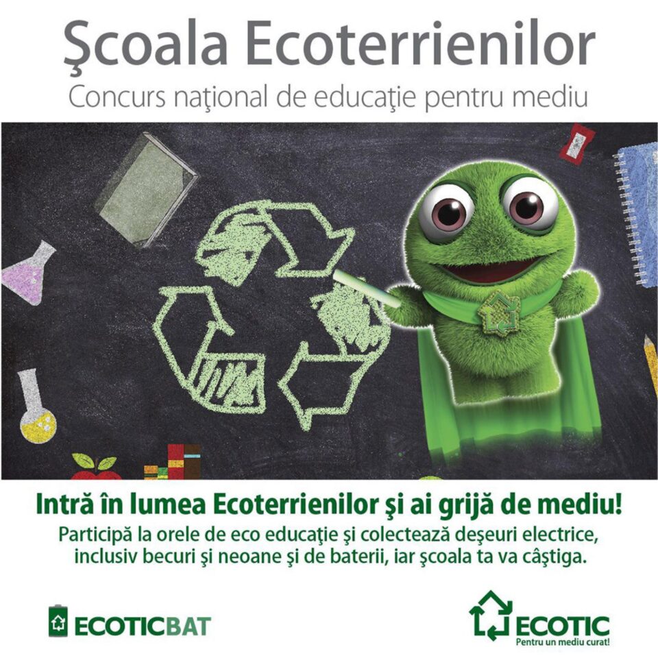 Școlile pot să se înscrie la concursul național de educație pentru mediu „Școala Ecoterrienilor” Școlile pot să se înscrie la concursul național de educație pentru mediu „Școala Ecoterrienilor”