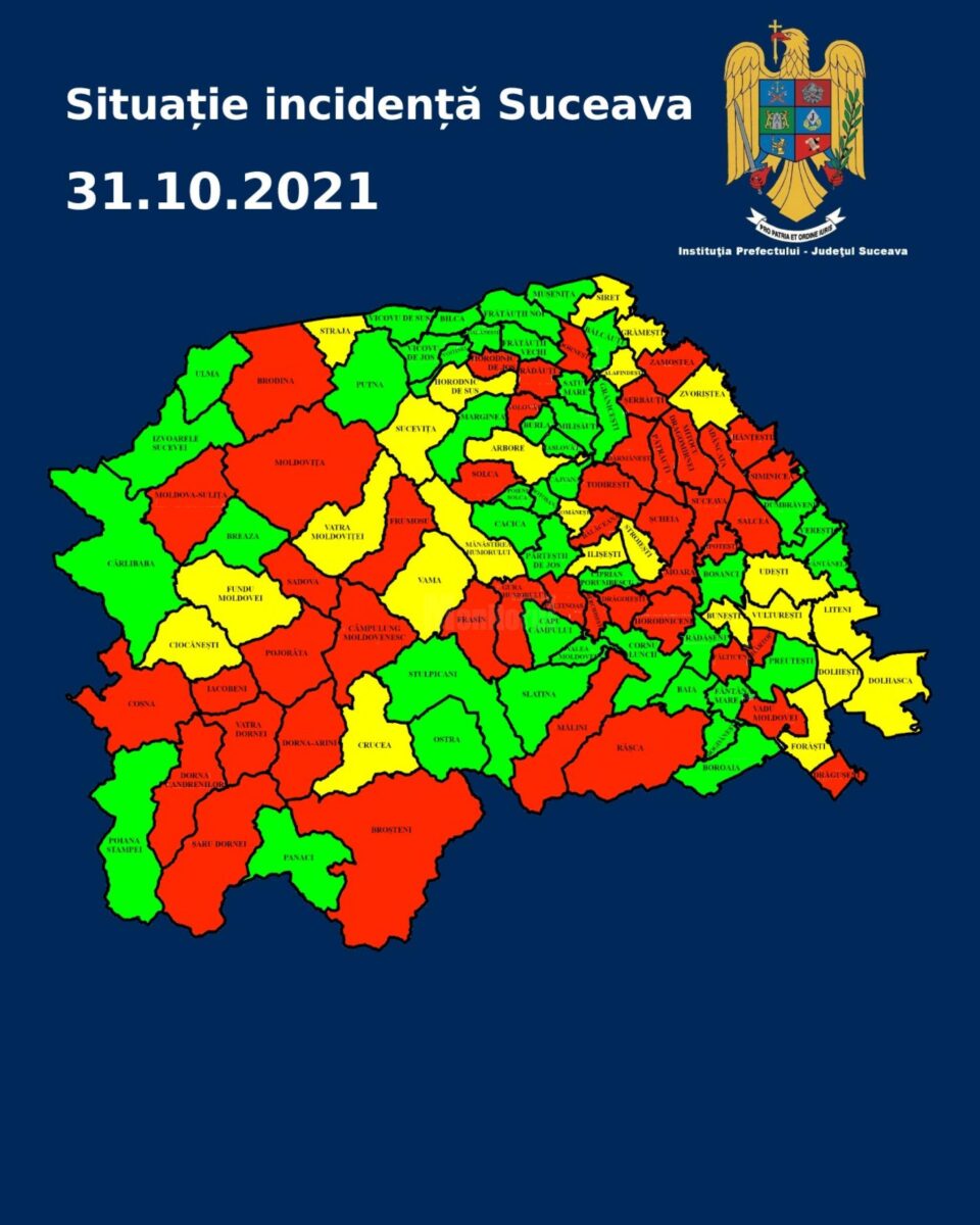 harta incidentei in judetul Suceava
