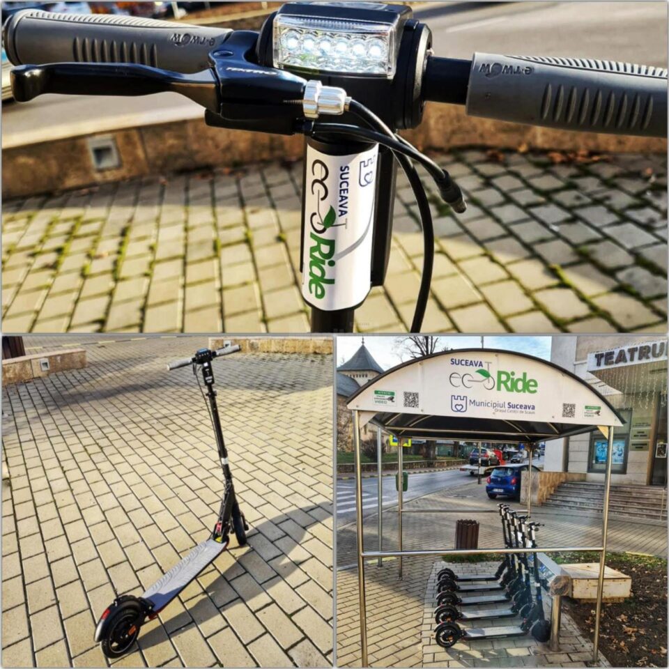 Trotinetele electrice din municipiul Suceava mai pot fi închiriate până la finele săptămânii inclusiv Trotinetele electrice din municipiul Suceava mai pot fi închiriate până la finele săptămânii inclusiv