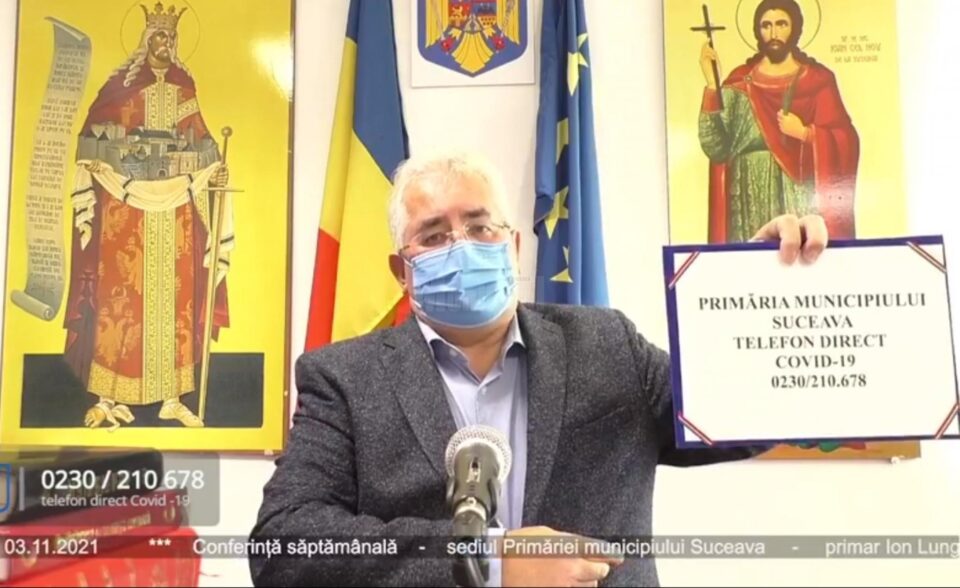 Linia telefonică de pandemie, prin care se ajunge direct la cabinetul primarului Sucevei, Ion Lungu Linia telefonică de pandemie, prin care se ajunge direct la cabinetul primarului Sucevei, Ion Lungu