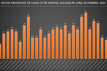 De luni până marți dimineață în județul Suceava au murit 20 de oameni din cauza Covid