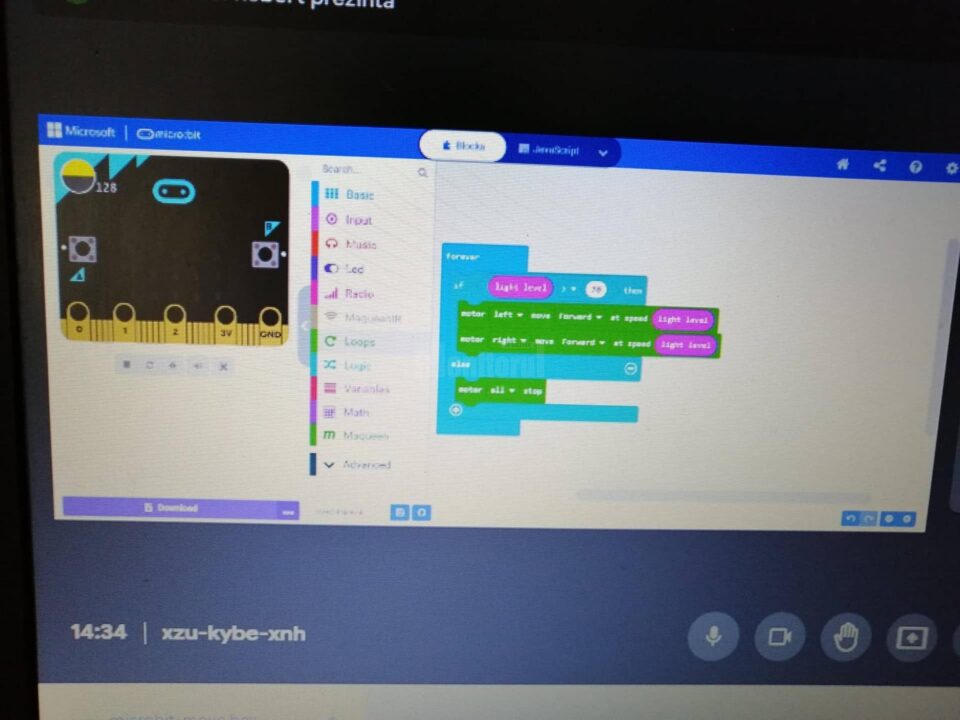 Acțiuni online de programare pentru elevi de la Școala Ipotești și de la Școala „Constantin Morariu” Pătrăuți Acțiuni online de programare pentru elevi de la Școala Ipotești și de la Școala „Constantin Morariu” Pătrăuți