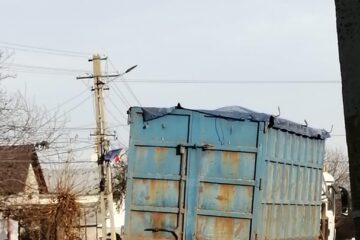 Camionul indisponibilizat