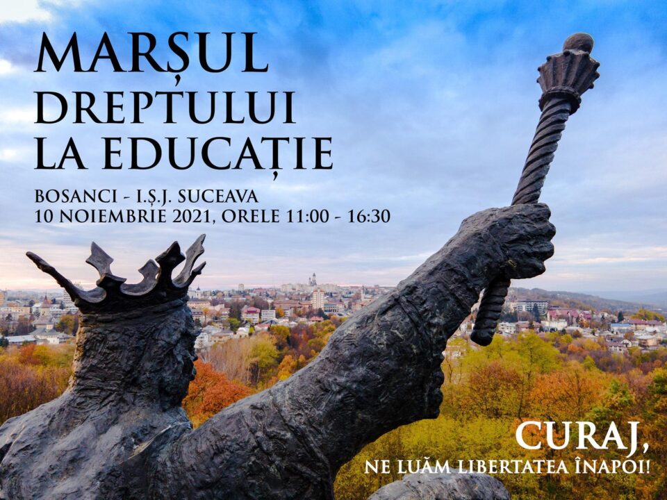 Marșul Dreptului la Educație, organizat miercuri de „Suceava Educată”