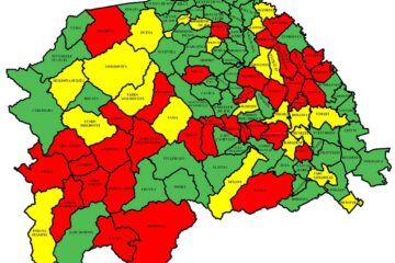 Harta incidenței Covid în județul Suceava