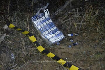 Țigări de contrabandă aduse din Ucraina cu drona
