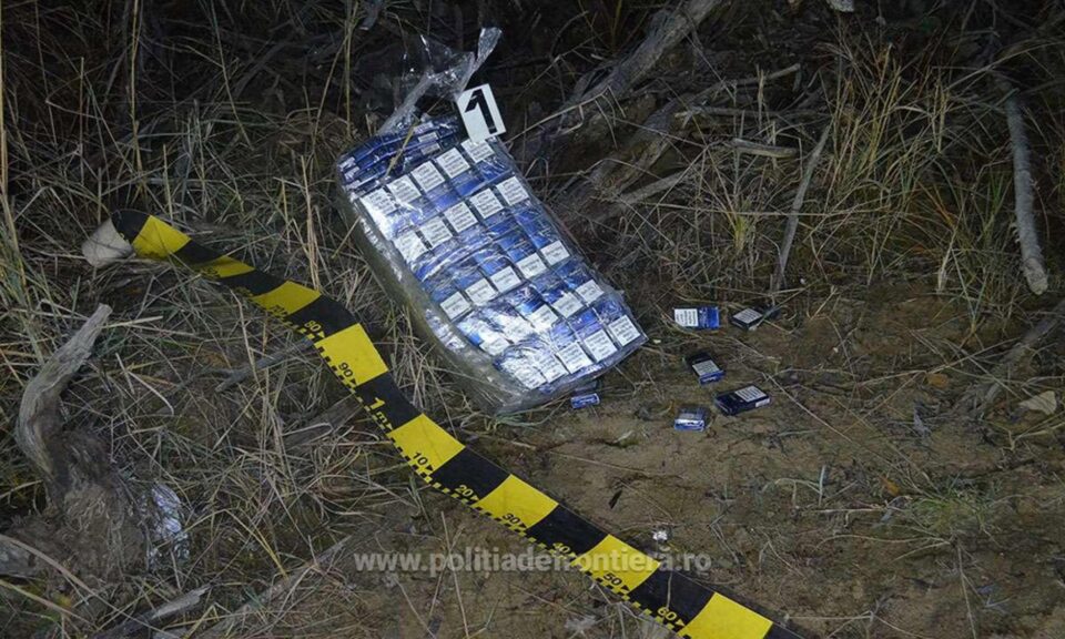 Țigări de contrabandă aduse din Ucraina cu drona