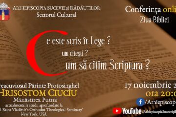 Conferința online „Ce este scris în Lege? Cum citești? Cum să citim Scriptura?”