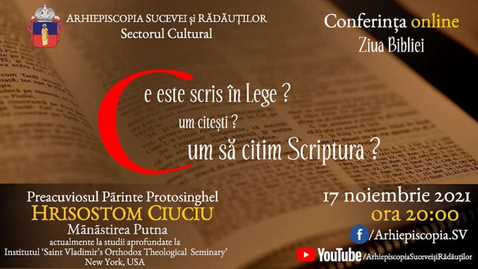 Conferința online „Ce este scris în Lege? Cum citești? Cum să citim Scriptura?” Conferința online „Ce este scris în Lege? Cum citești? Cum să citim Scriptura?”