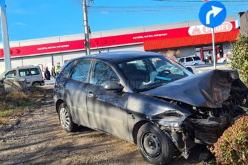 Mașinile implicate în accident