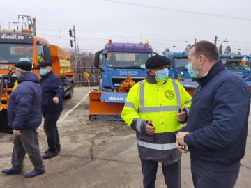 Dispecerat de iarnă și verificare în teren a pregătirilor de intervenție la deszăpezire și îngheț