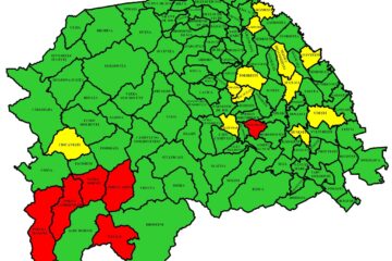 Harta incidenței în județul Suceava