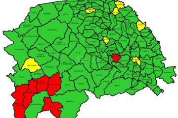 Doar Vatra Dornei, Dorna Arini, Dorna Candrenilor, Panaci, Poiana Stampei și Drăgoiești mai sunt în zona roșie