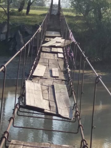 Cum arăta puntea de la Lisaura înainte de renovare