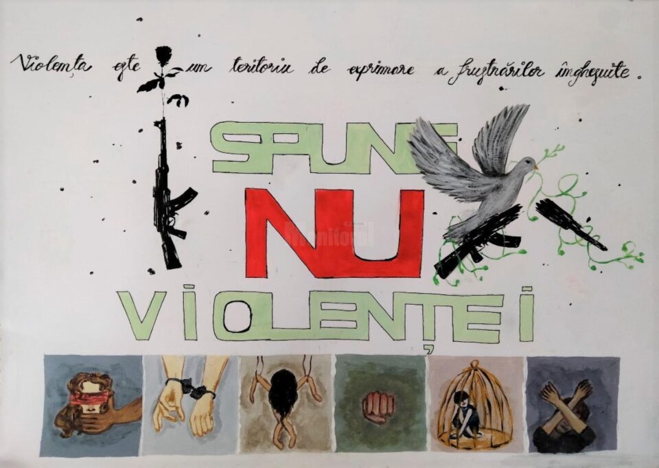 Activități desfășurate de elevii de la Colegiul de Artă, în cadrul proiectului „19 zile de activism împotriva abuzurilor asupra copiilor și tinerilor”