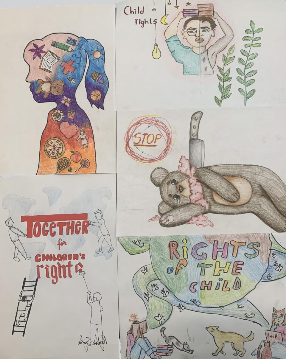 Activități desfășurate de elevii de la Colegiul de Artă, în cadrul proiectului „19 zile de activism împotriva abuzurilor asupra copiilor și tinerilor”