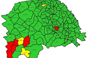 Patru localități din Suceava mai sunt în „zona roșie” și trei în cea „galbenă”