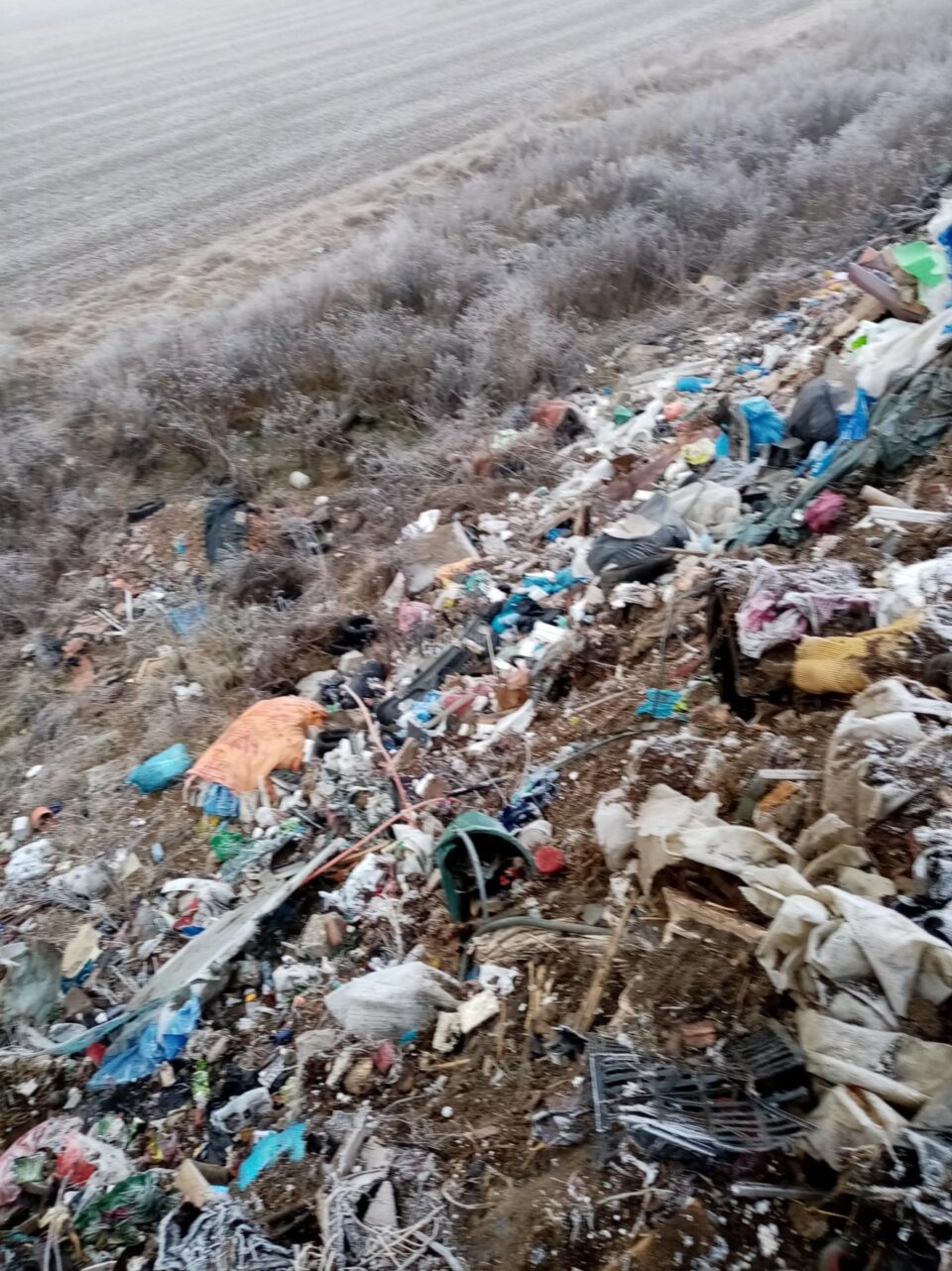Imagini cu ce au gasit comisarii de mediu la fata locului