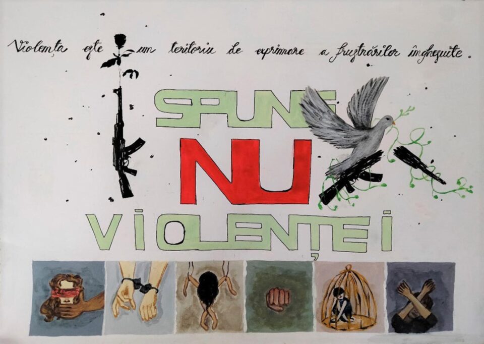 Activități desfășurate de elevii de la Colegiul de Artă, în cadrul proiectului „19 zile de activism împotriva abuzurilor asupra copiilor și tinerilor”