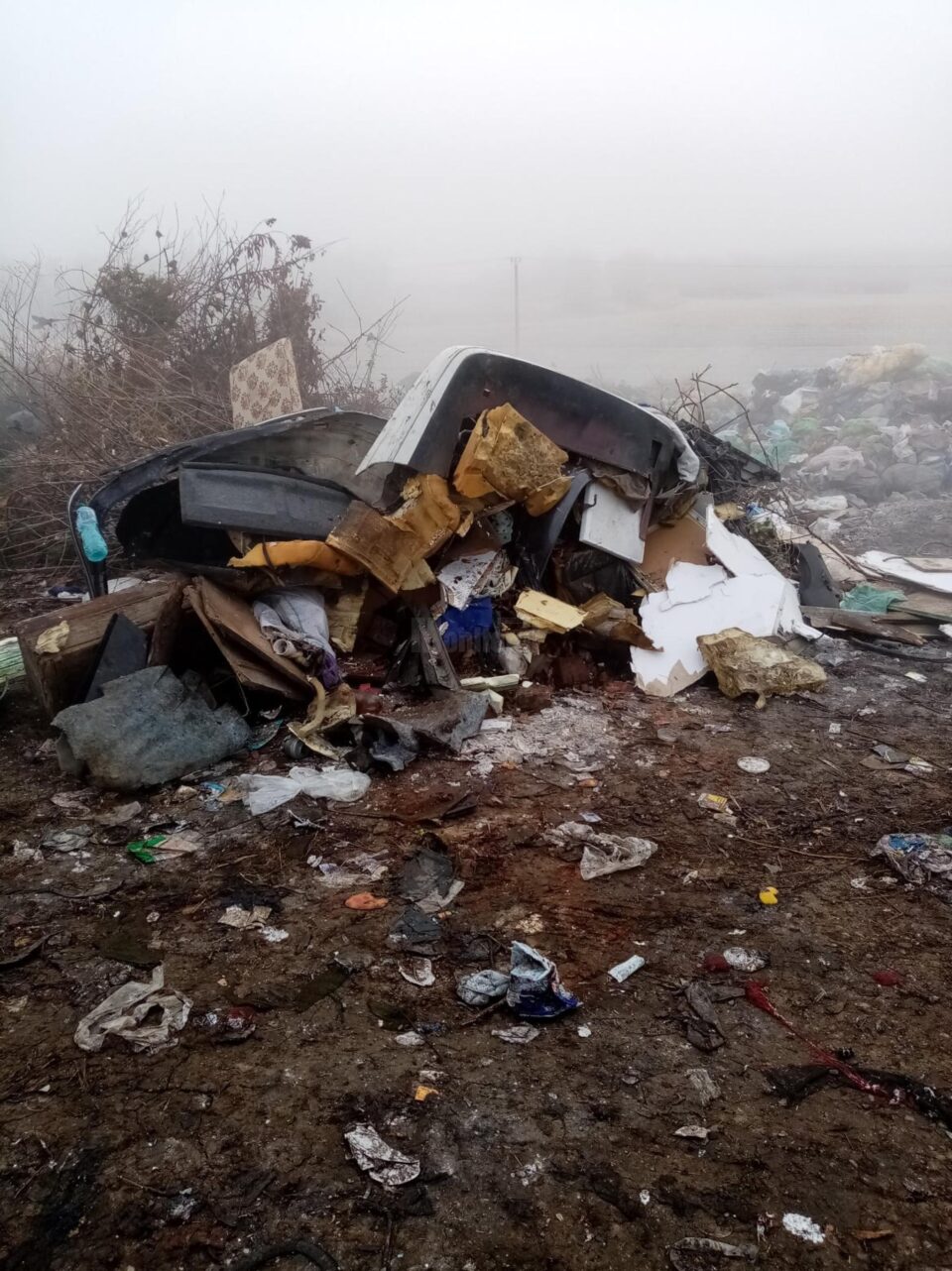 Imagini cu ce au gasit comisarii de mediu la fata locului