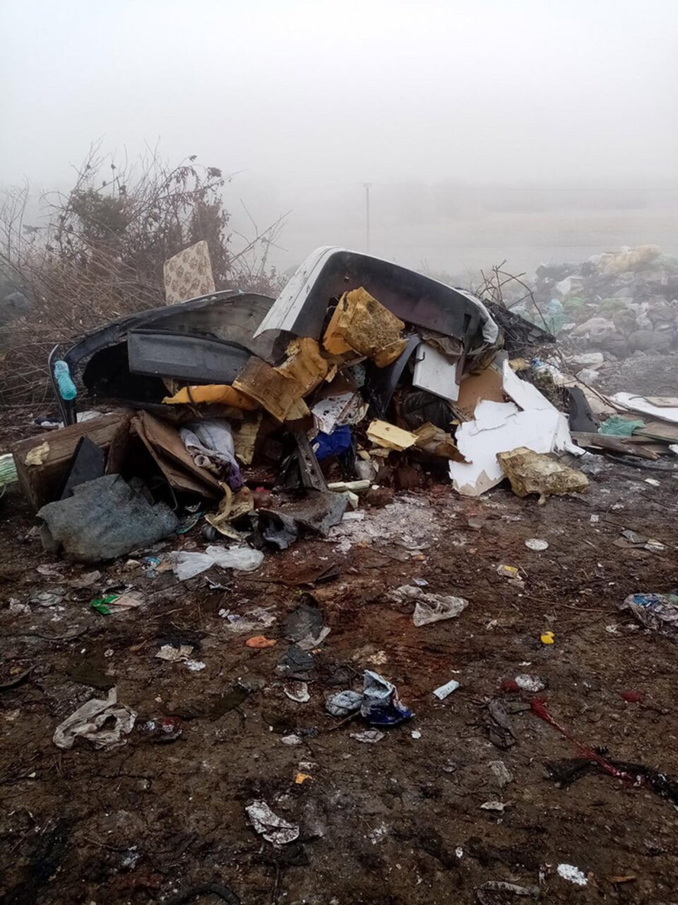 Imagini cu ce au găsit comisarii de mediu la fața locului