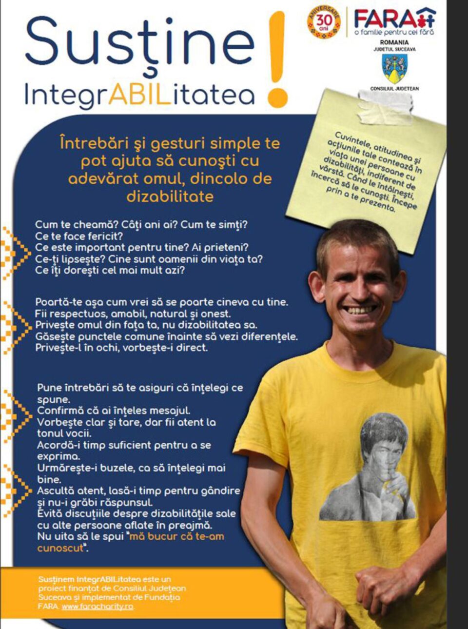 Proiectul „Susținem IntegrABILitatea” persoanelor adulte cu dizabilități, în desfășurare la Vadu Moldovei Proiectul „Susținem IntegrABILitatea” persoanelor adulte cu dizabilități, în desfășurare la Vadu Moldovei