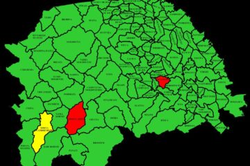Harta incidenței Covid-19 în județul Suceava la data de 3 decembrie 2021