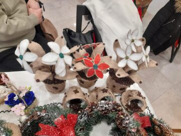 Produse handmade realizate de persoane cu dizabilități din 13 centre sociale sucevene, expuse la Iulius Mall Suceava
