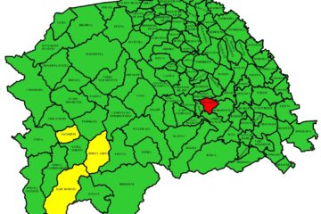 Harta incidenței Covid în județul Suceava