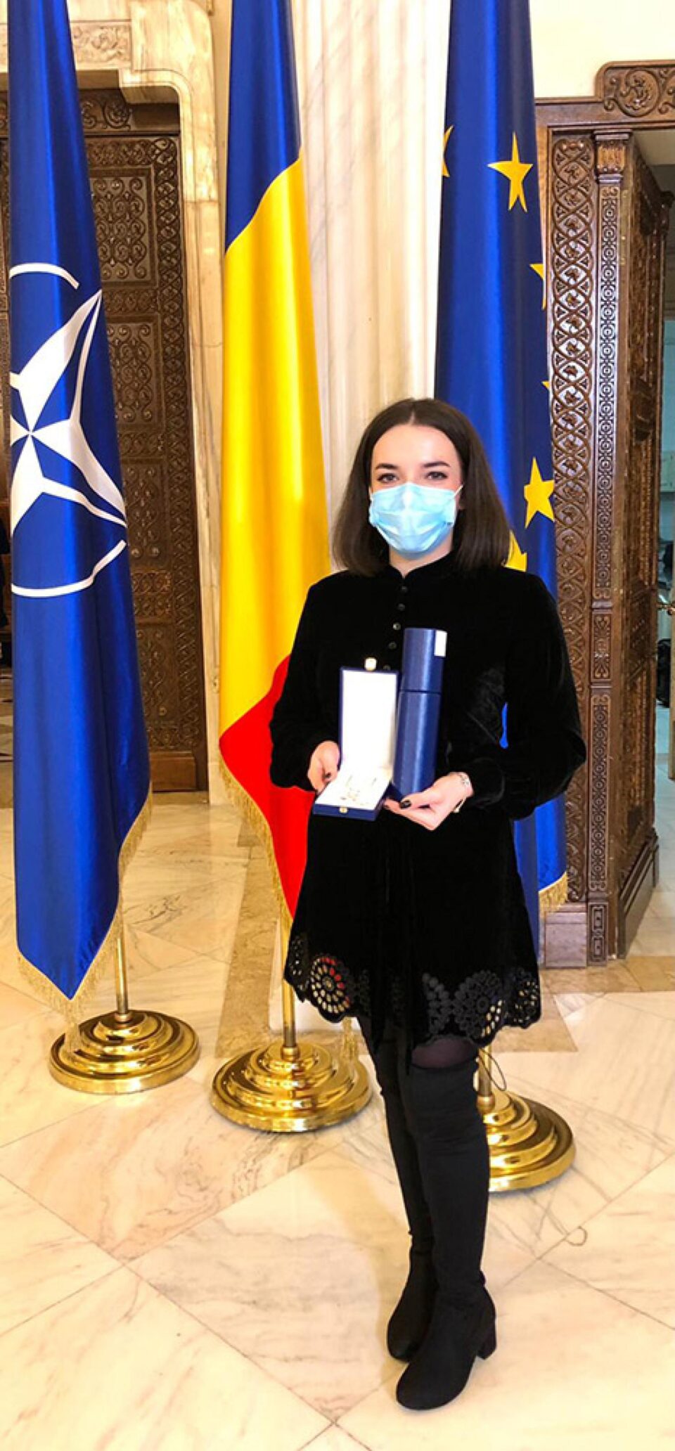 Suceveanca Diana Cărceanu, decorată marți de președintele României, Klaus Iohannis