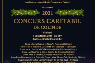 Concurs caritabil de colinde, joi, la Biserica ,,Sfântul Proroc Ilie” din municipiul Fălticeni
