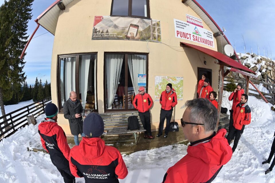 Punctul Salvamont de pe Rarău